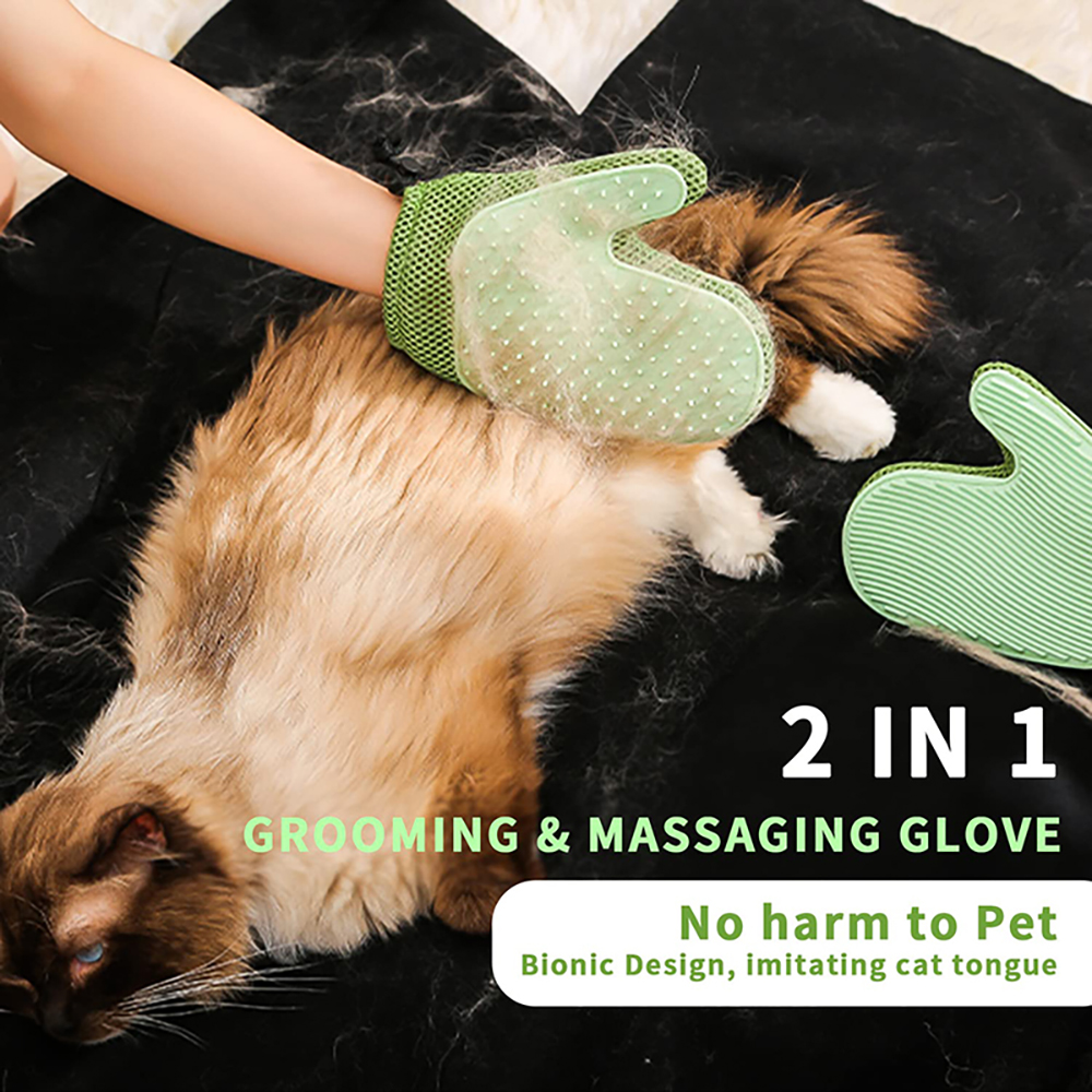 cat dog grooming gloves
