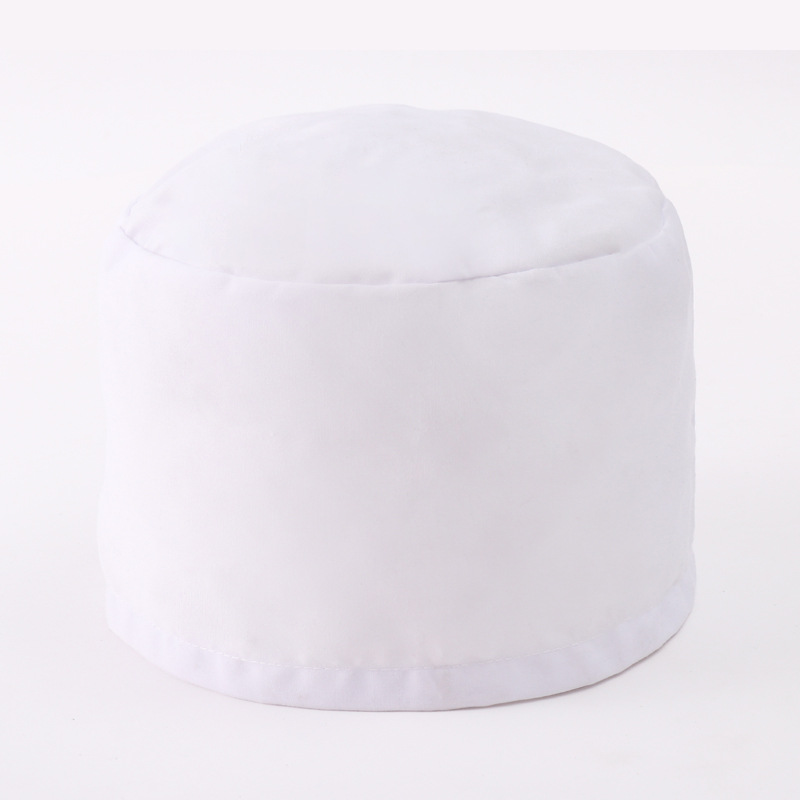 circular white nursing cap